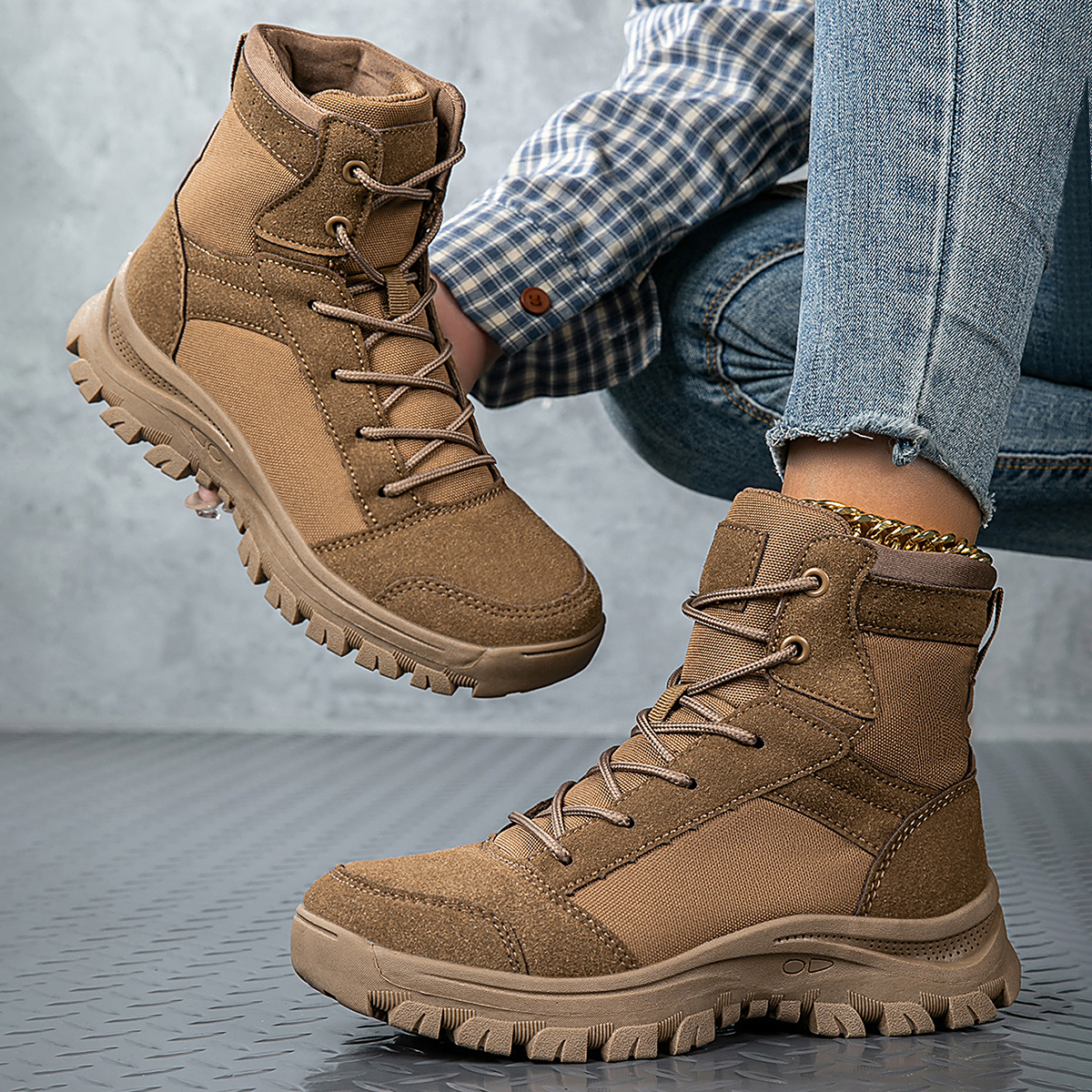 Men Boots Women Male High Quality Shoes Outdoor Unisex Training Camping Ultrallight Safety Rapid Response