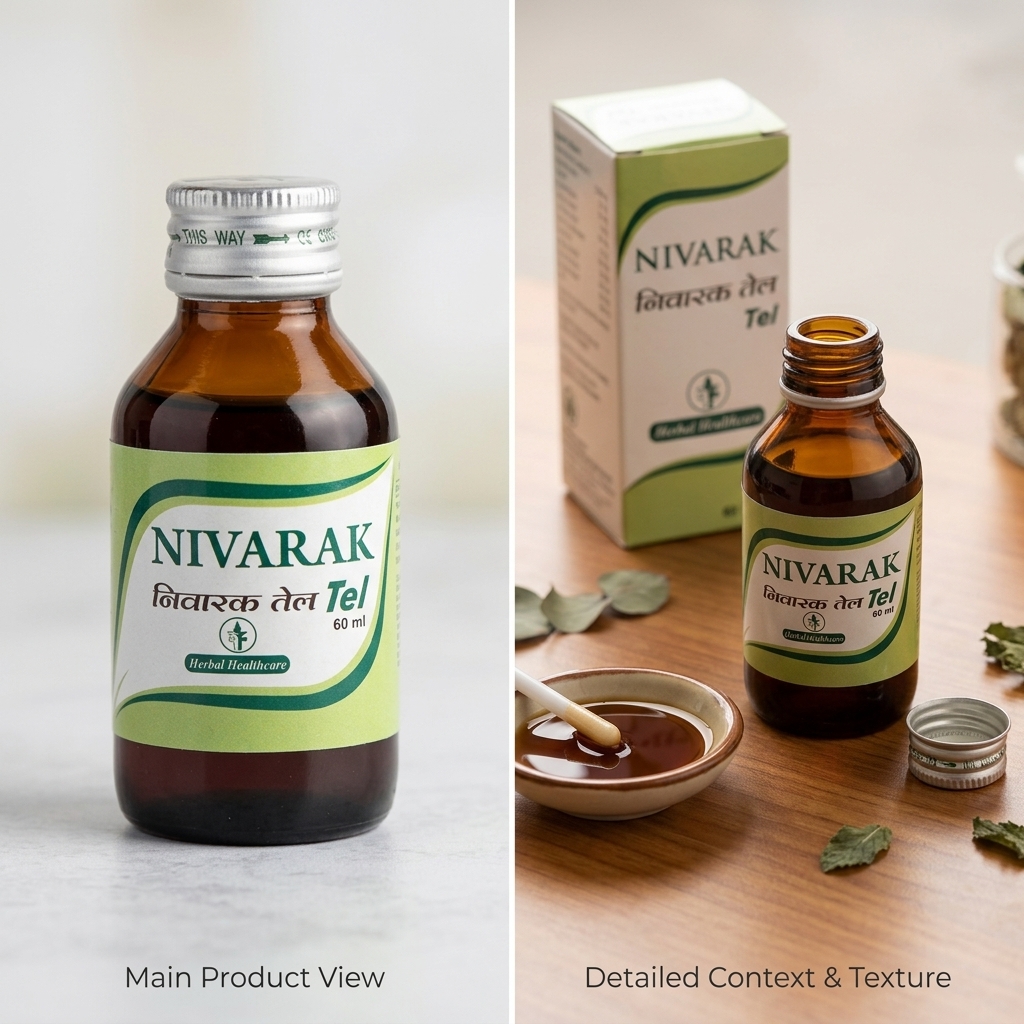 Nivarak Herbal Massage Oil 60ml Pain Relief Body Massage Oil For Muscles Joints And Back Care