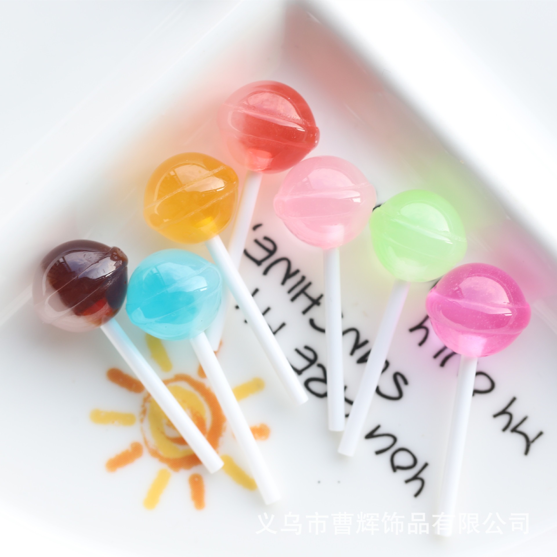 10Pcs Vibrant Kawaii Lollipop Resin Charms - Bright DIY Jewelry Findings for 3D Keychains & Pendants - Perfect for Crafty Creati pen gpt