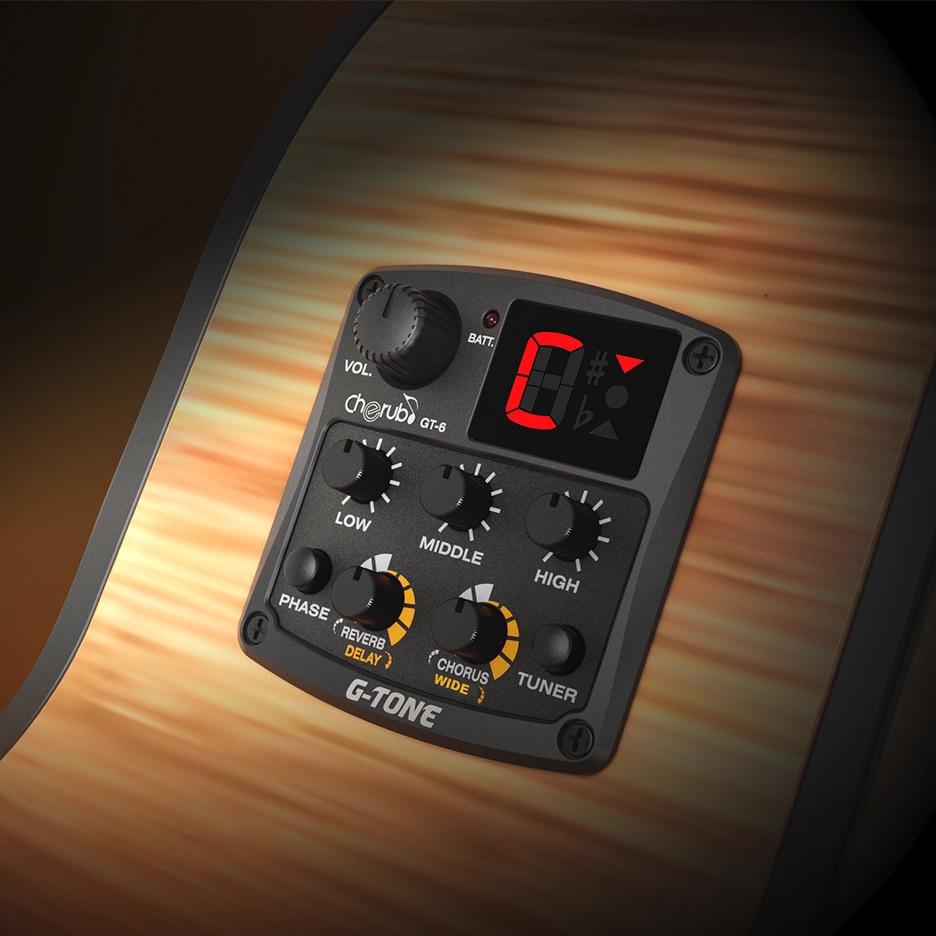 Cherub GT6 Acoustic Guitar Preamp pickup