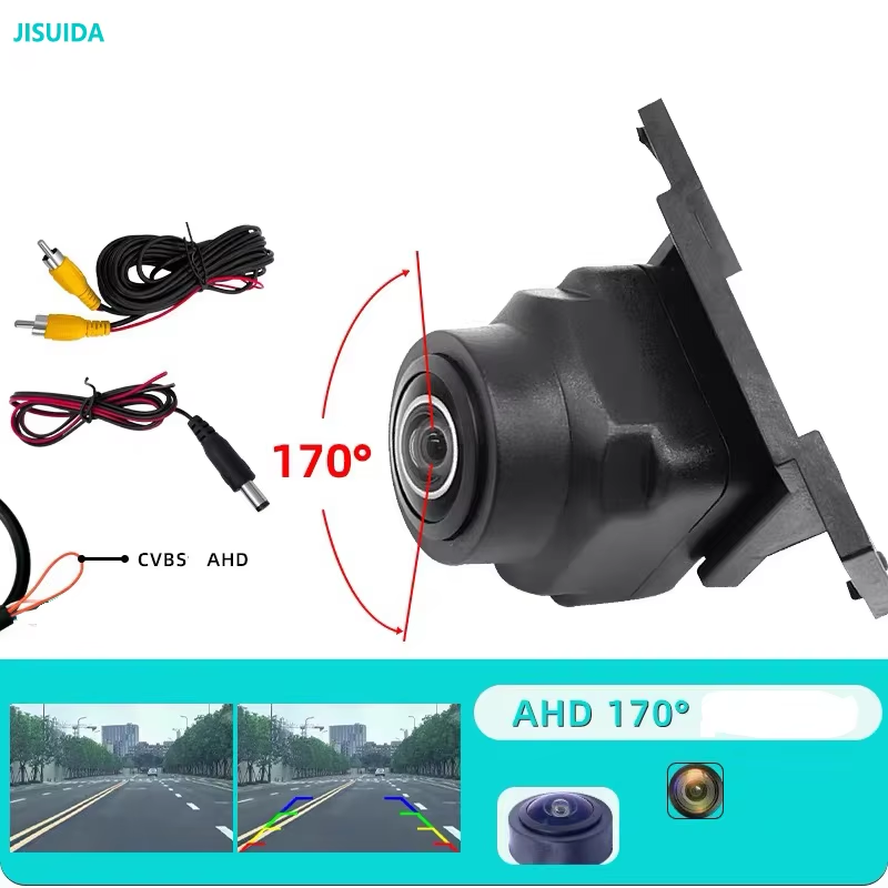 AHD/CVBS Switching Dual-control Reversing Camera for Car 170 Waterproof Night Vision HD New Car Dual-purpose Fisheye Reversing