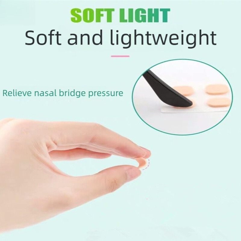 Comfortable Nose Pads for Eyeglasses Sponge Cushion Anti Slip Heightening Nose Bridge Pressure Relief