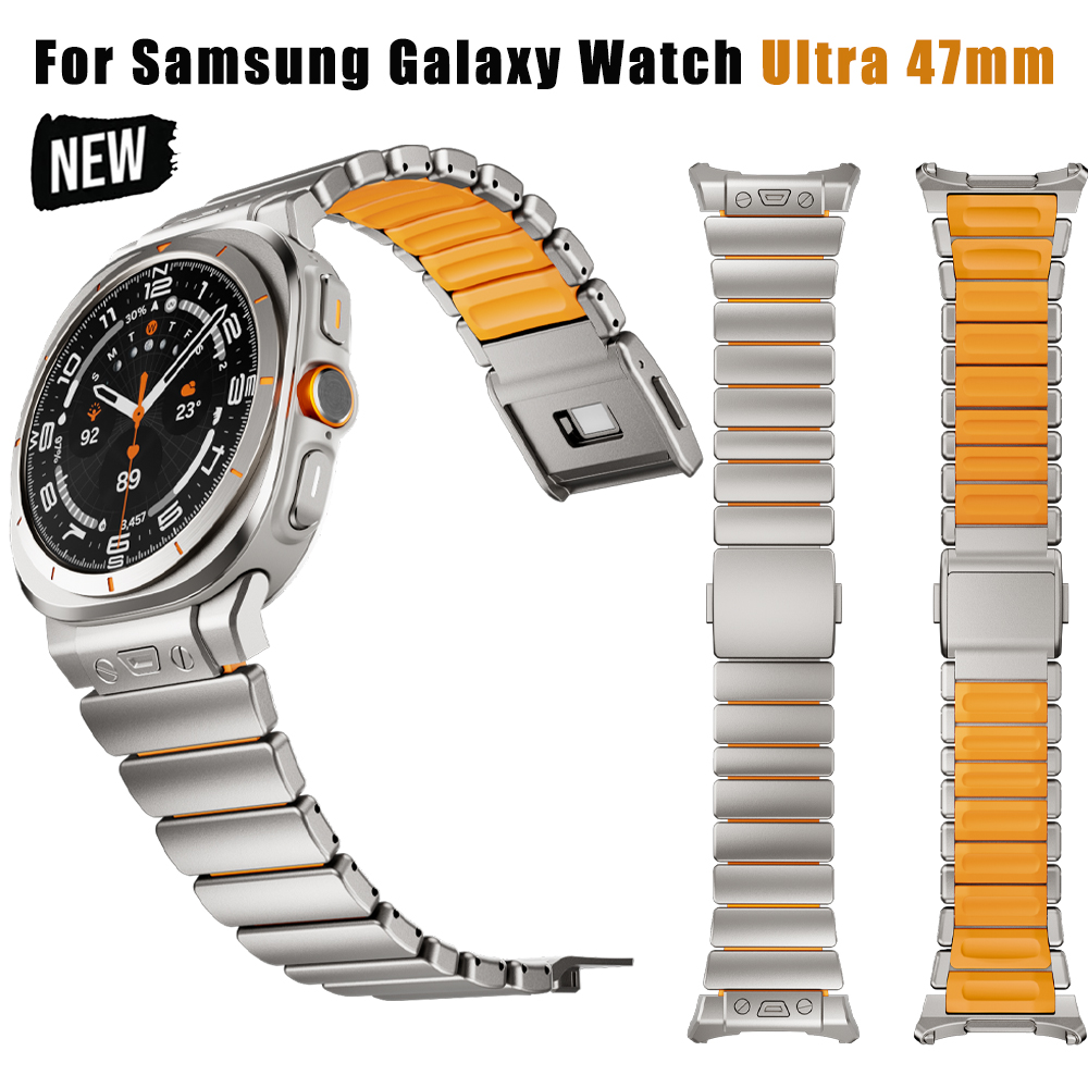 Titanium Magnetic Strap for Watch Ultra 2025 47mm 8Classic 46mm Silicone Band for Watch 8 40/44mm Bracelet