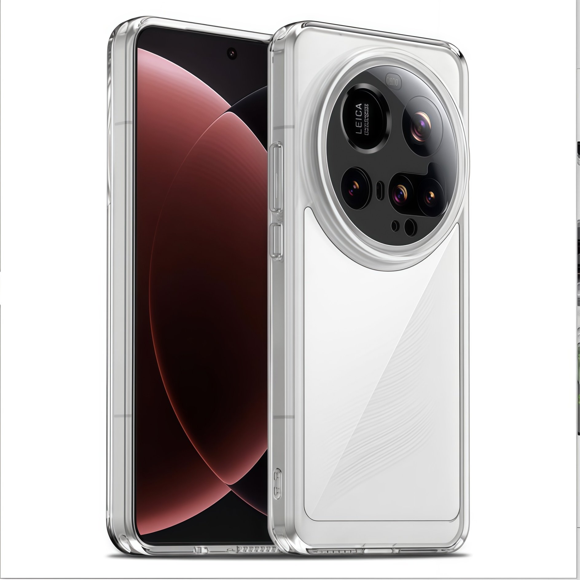 Transparent Without Yellowing TPU Shockproof Phone Case For 15 Ultra - Clear