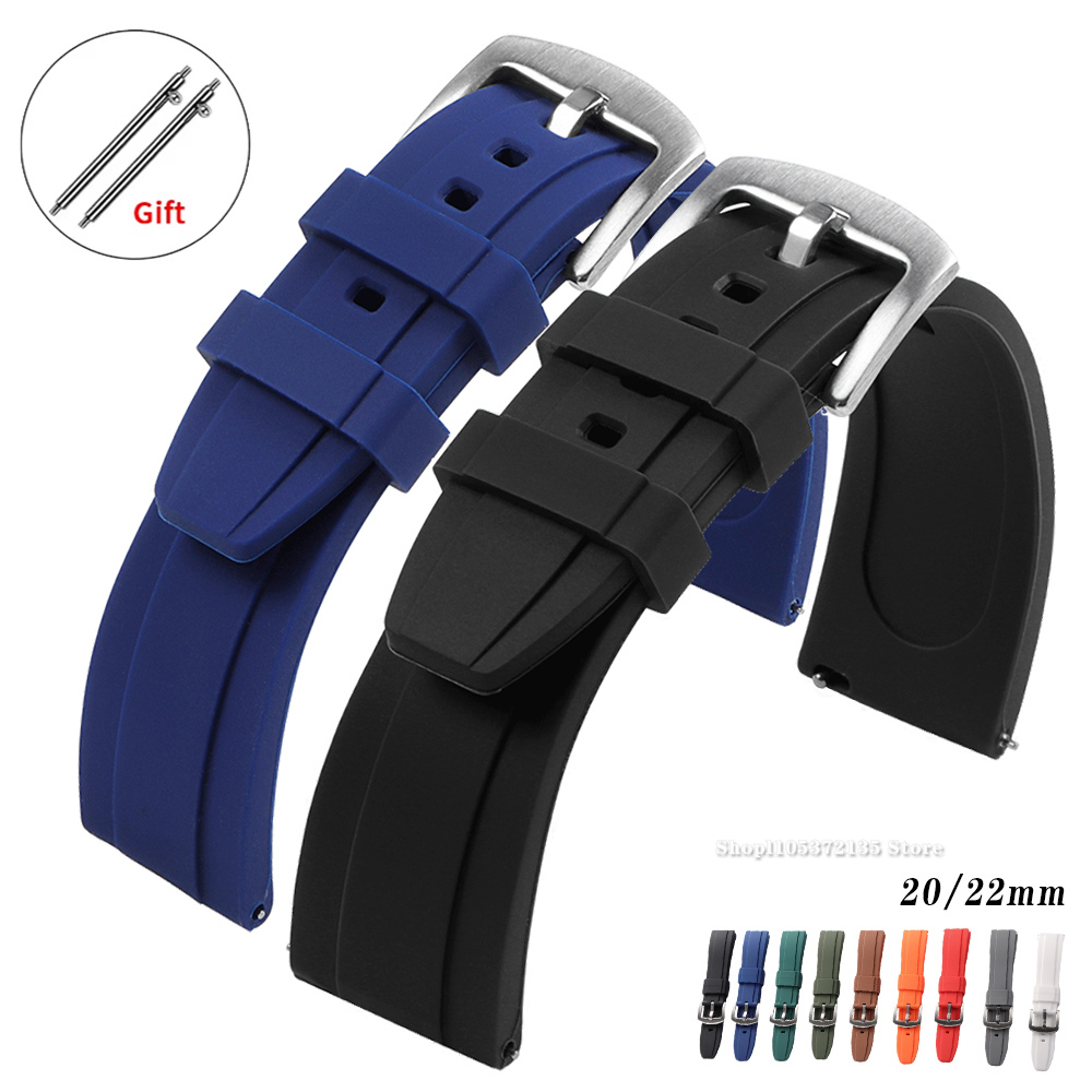 Silicone Watch Strap 20mm 22mm for for for Armani Universal Bracelet Quick Release Watrproof Wristband Accessories