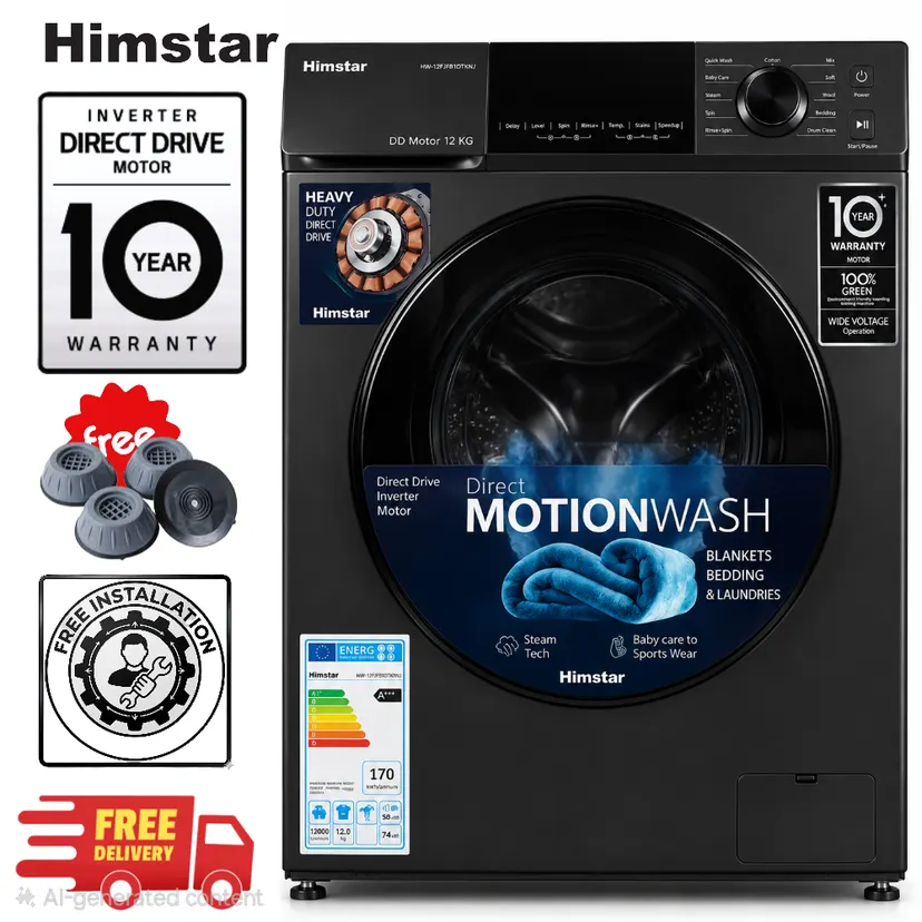 Himstar 12 KG Direct Drive Motor Fully Automatiic Washing Machine