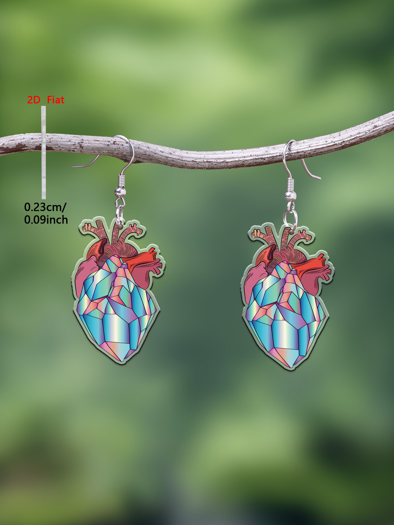 1 Pair of 2D Flat-1Pair Cartoon Book Pattern Acrylic Pendant Earrings, Elegant and Simple Style Jewelry Earrings for Women Suitable for Daily Wear and Vacation Wear