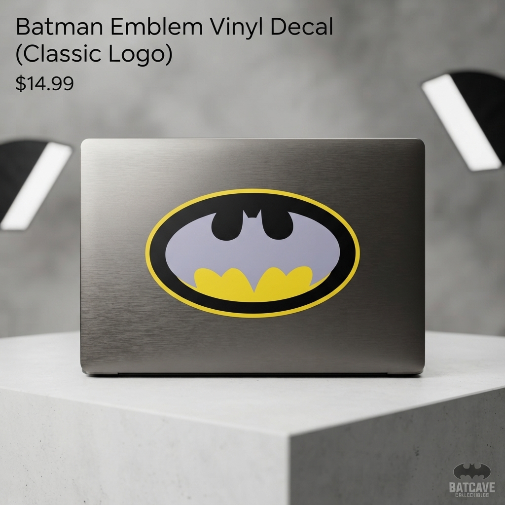 Batman Decal Sticker Scratch Resistant Finish for Bike Car and Laptop Waterproof Vinyl Design