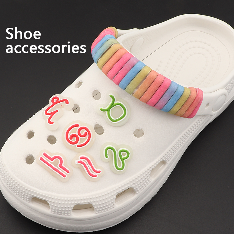 New Glow in The Dark Shoes Charm Pins for Luminous Shoe Charms Set for Clog Sandals Shoe Decoration DIY for Men Women Kids 1PCS