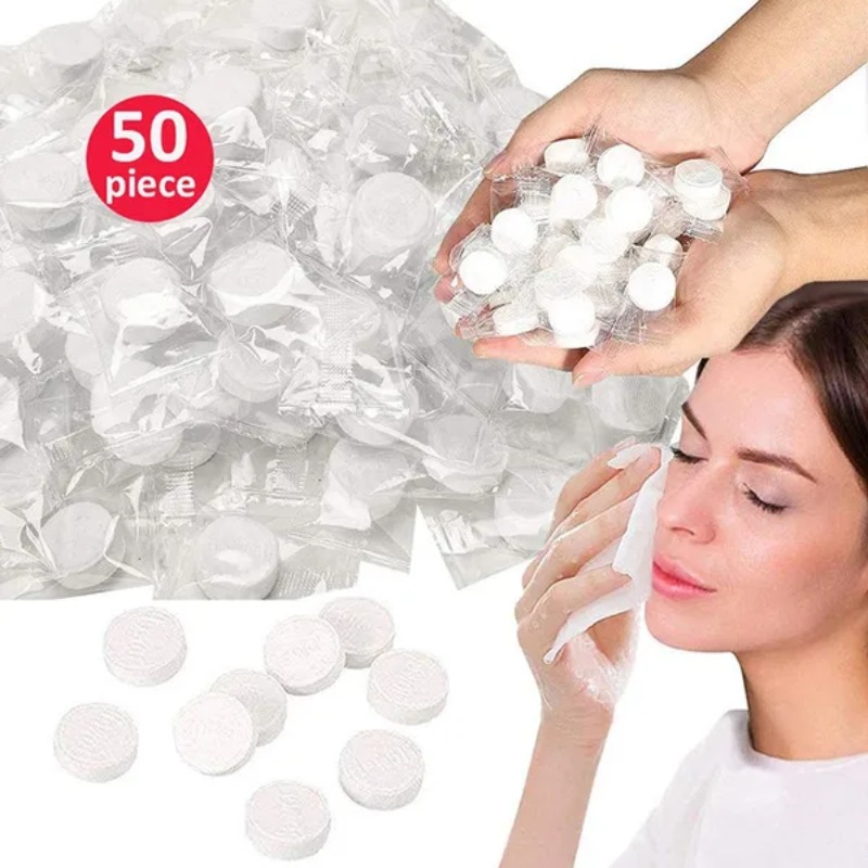 20/30/50 pcs compressed face towels for travel disposable facial towel Coin Tissues - for Travel Camping, Beauty Salons Outdoor