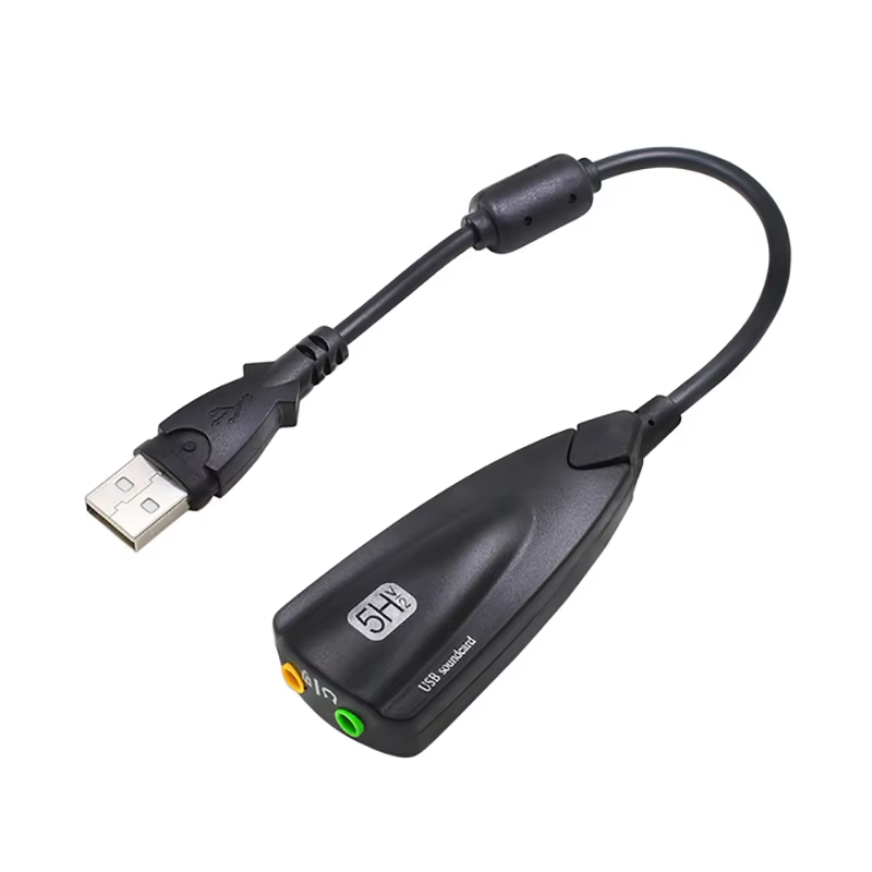 USB Sound Card Computer Gaming Specific External High-End Sound Card, 5HV2 Stereo 7.1 Channel Wired Sound Card