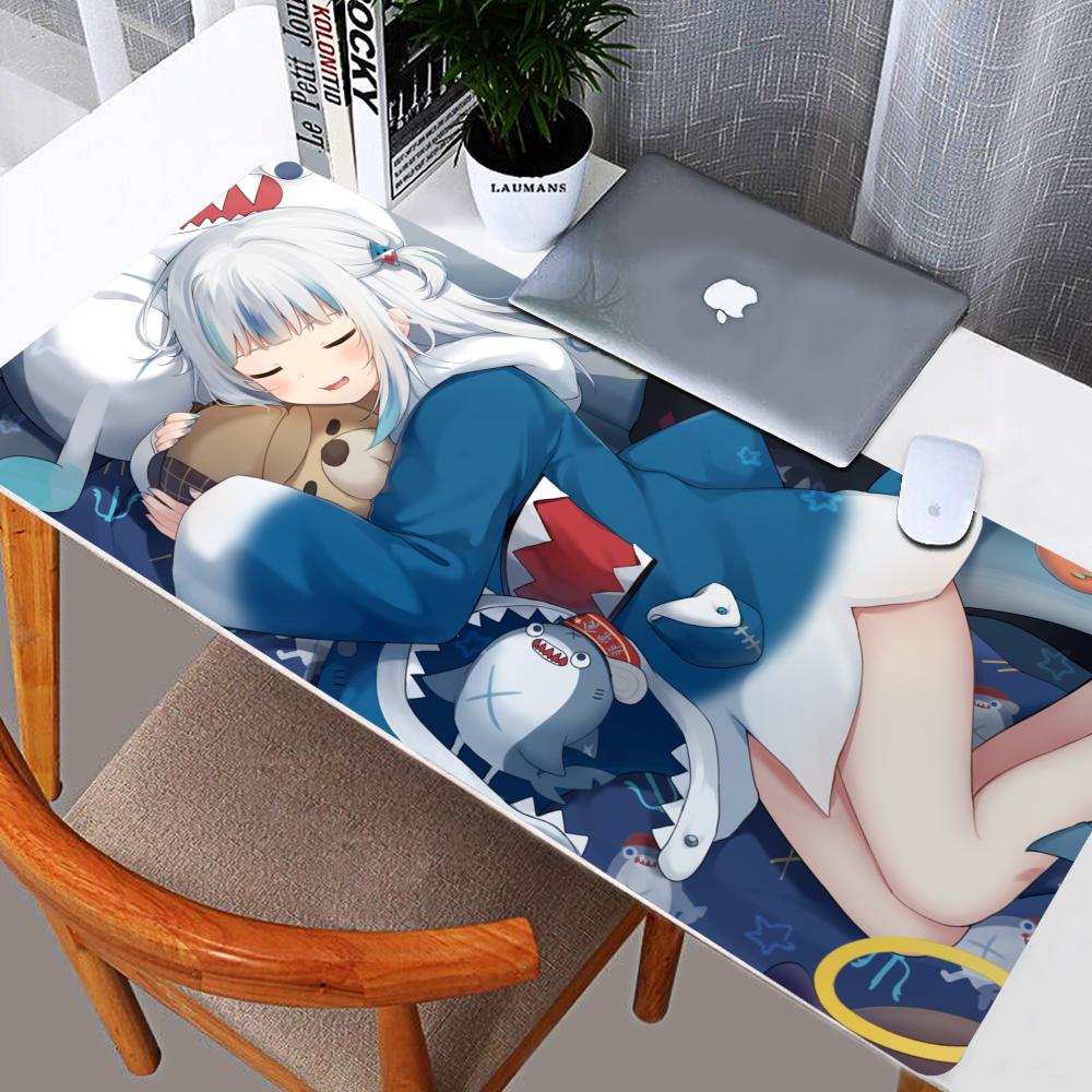 Gawr Gura Hololive Anime Girl Mouse Pad Mouse Pad Gaming Mousepad Speed Desk Mat Laptop Gaming Mats For Office Carpet Desk Acces