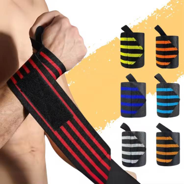 Wrist Support Band for Men and Women - Wrist Wraps with Thumb Loop for Weightlifting, Powerlifting, Gym, and Crossfit.