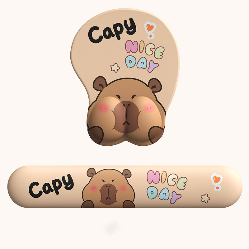 Mouse Pad with Wrist Support Gel Ergonomic 3D Mouse Pad Cute Mousepad Gaming Mouse Mat for PC Laptops