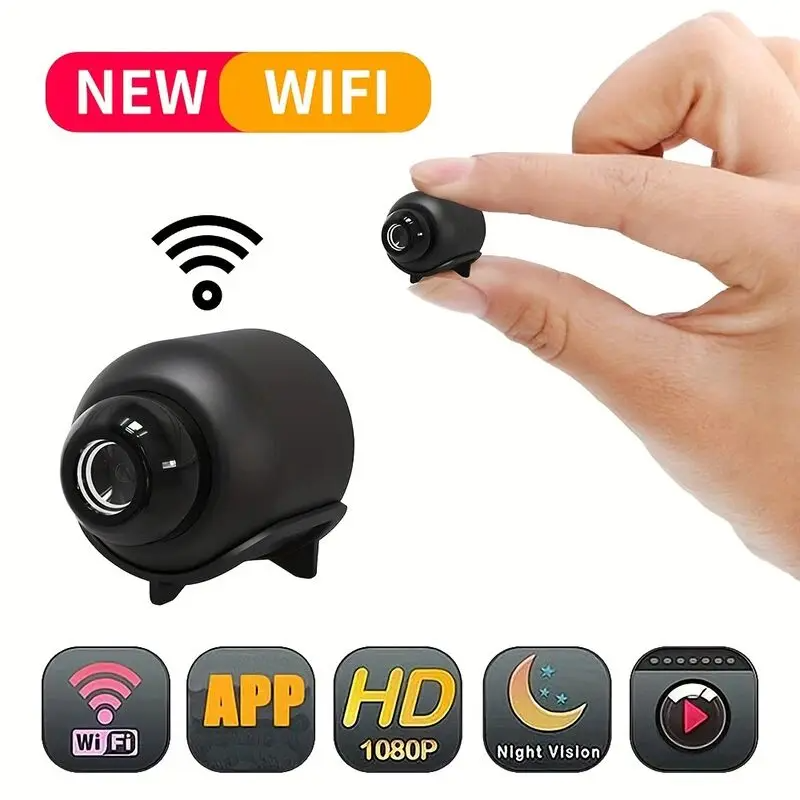 X5 Mini Camera Wireless, Mini Camera WiFi HD 1080P, Night Vision and Motion Activation