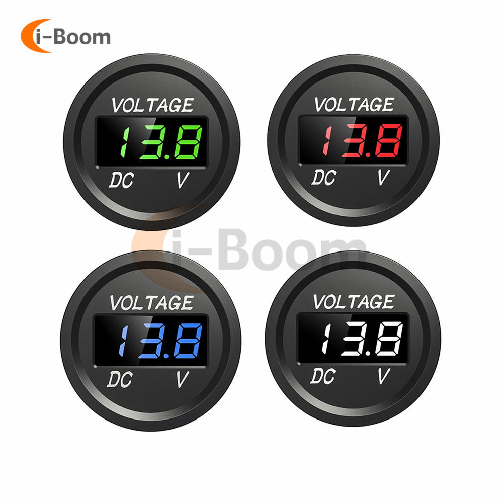 DC 5-48V Waterproof Voltmeter LED Digital Display Voltage Meter for Car Motorcycle battery LED Panel Volt Monitor 12V pen gpt