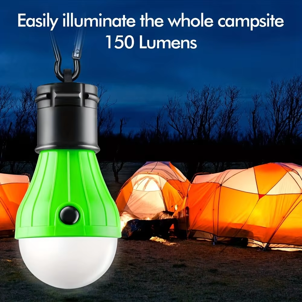 Portable LED Emergency Light with Clip Hook for Outdoor Use Suitable for Camping Hiking Fishing Lighting Hurricane Protected
