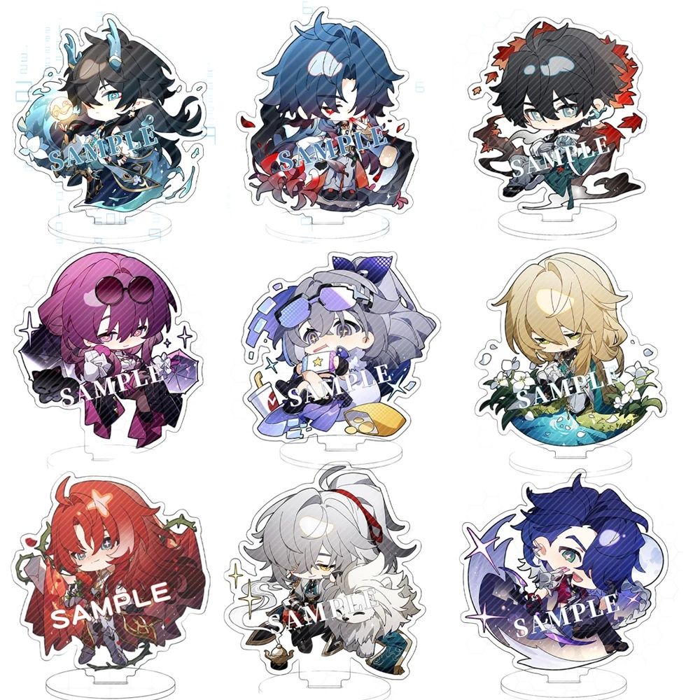 Honkai: Star Rail Luocha Blade Kafka Jing Yuan Silver Wolf Figure Game Acrylic Stand Model Desk Decor Collection Standing
