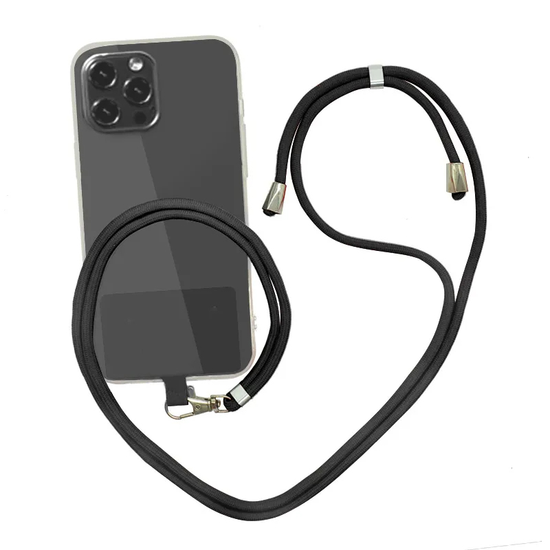 Universal Crossbody Phone Lanyards with Patch Adjustable Mobile Phone Lanyard Neck Rope for Cell Phone Case Hanging Cord Strap