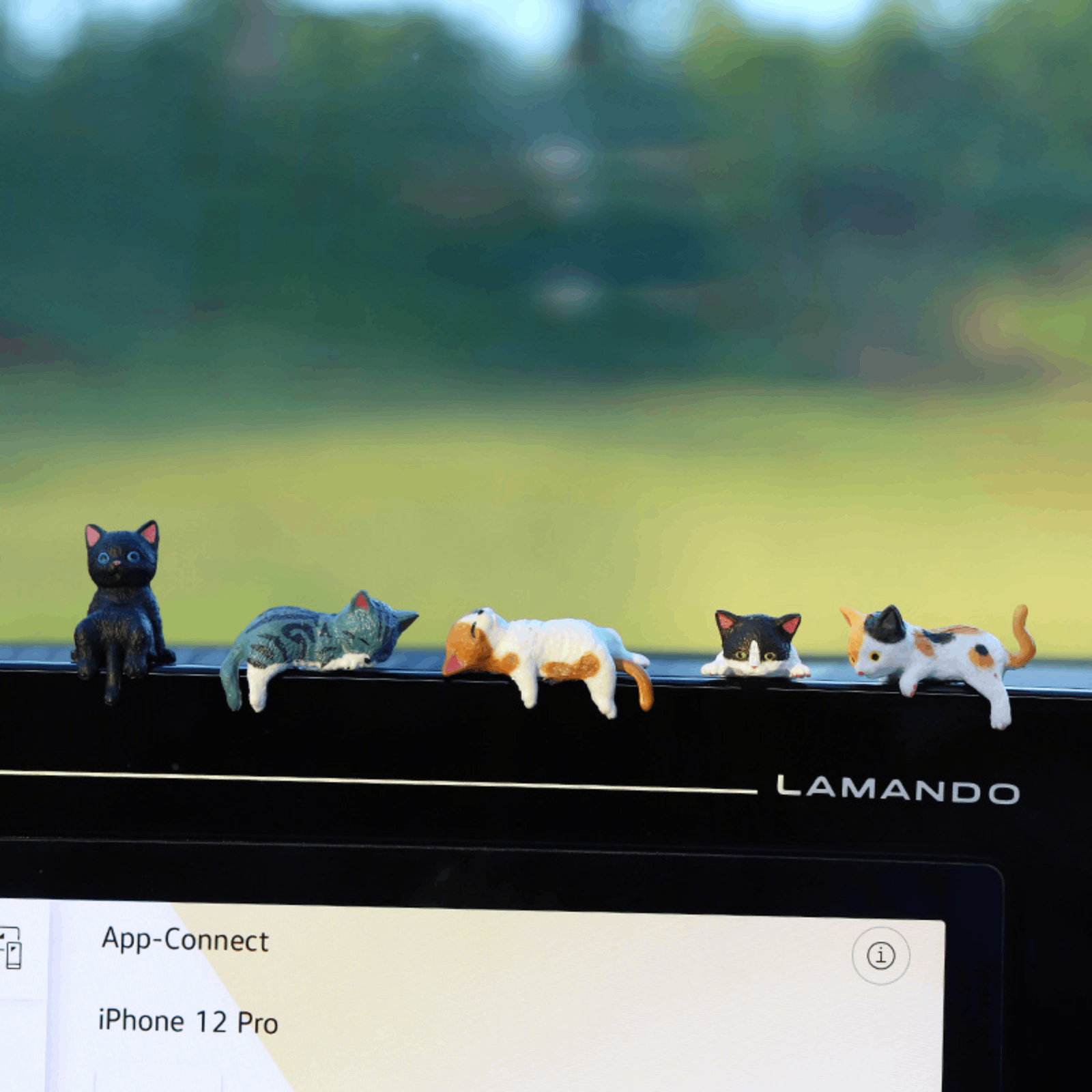 Small Cat Statue Shelf Table Miniature Animal Ornaments Desk 3D Craft Figurine Computer Monitor Decors Ornament Decoration
