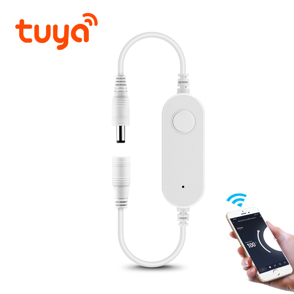 Tuya Wifi LED Controller Dimmer 12V -24V For Monochrome LED Strip Lights Work with Alexa Assitant