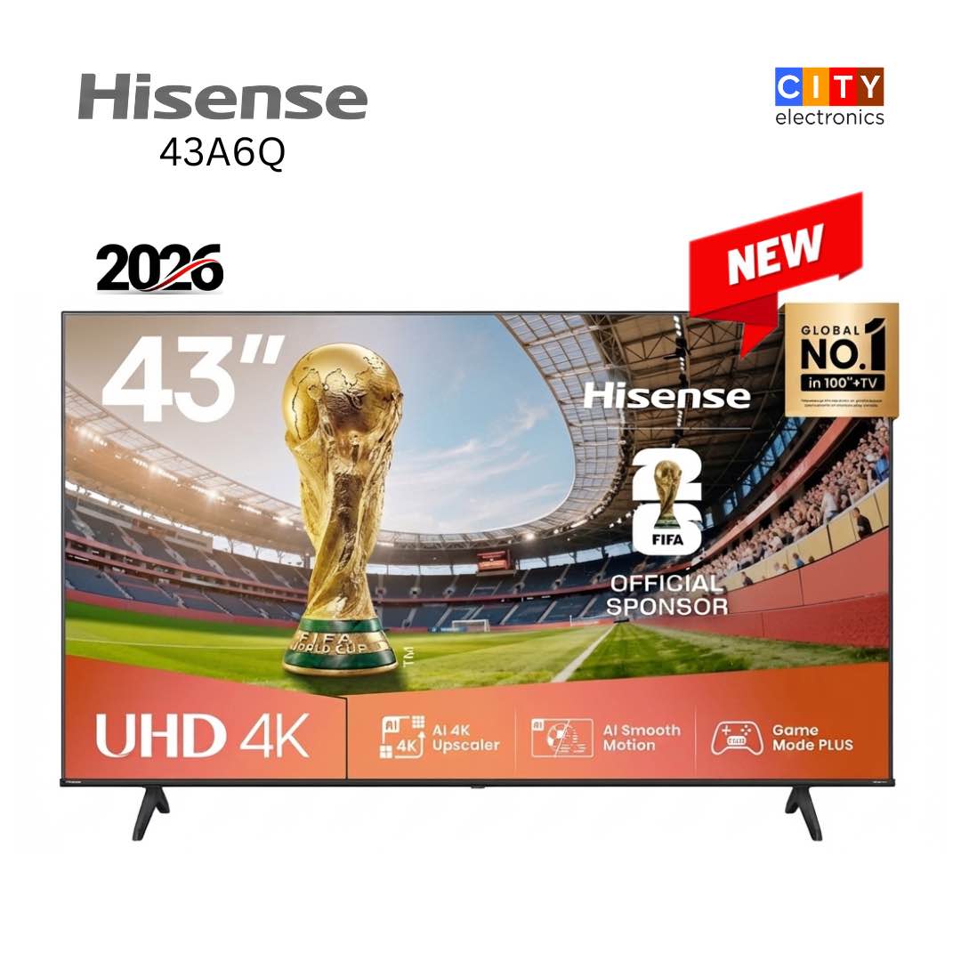 Hisens 43 inch 4K UHD Smart Tv Bazeless Design 43A6Q (2026)