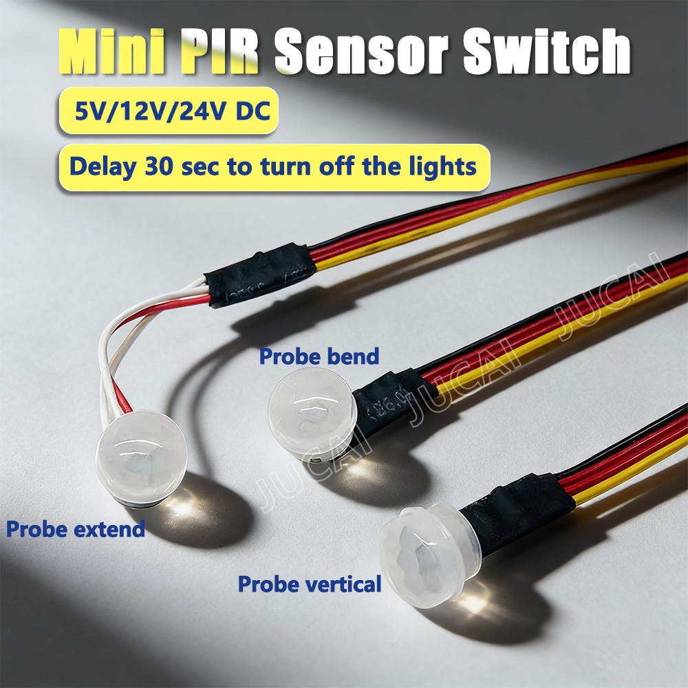 12V 24V DC PIR Motion Detector Infrared Human Body Induction Switch Smart Auto Sensor Module for Outdoor Indoor Lighting Lamp