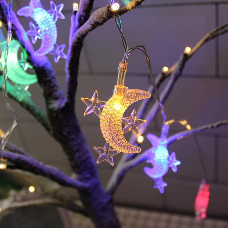 1.5M/3M/6M Lights LED Star Moon Fairy String Lights New Year Xmas Treefor Home Tree Garden Decor