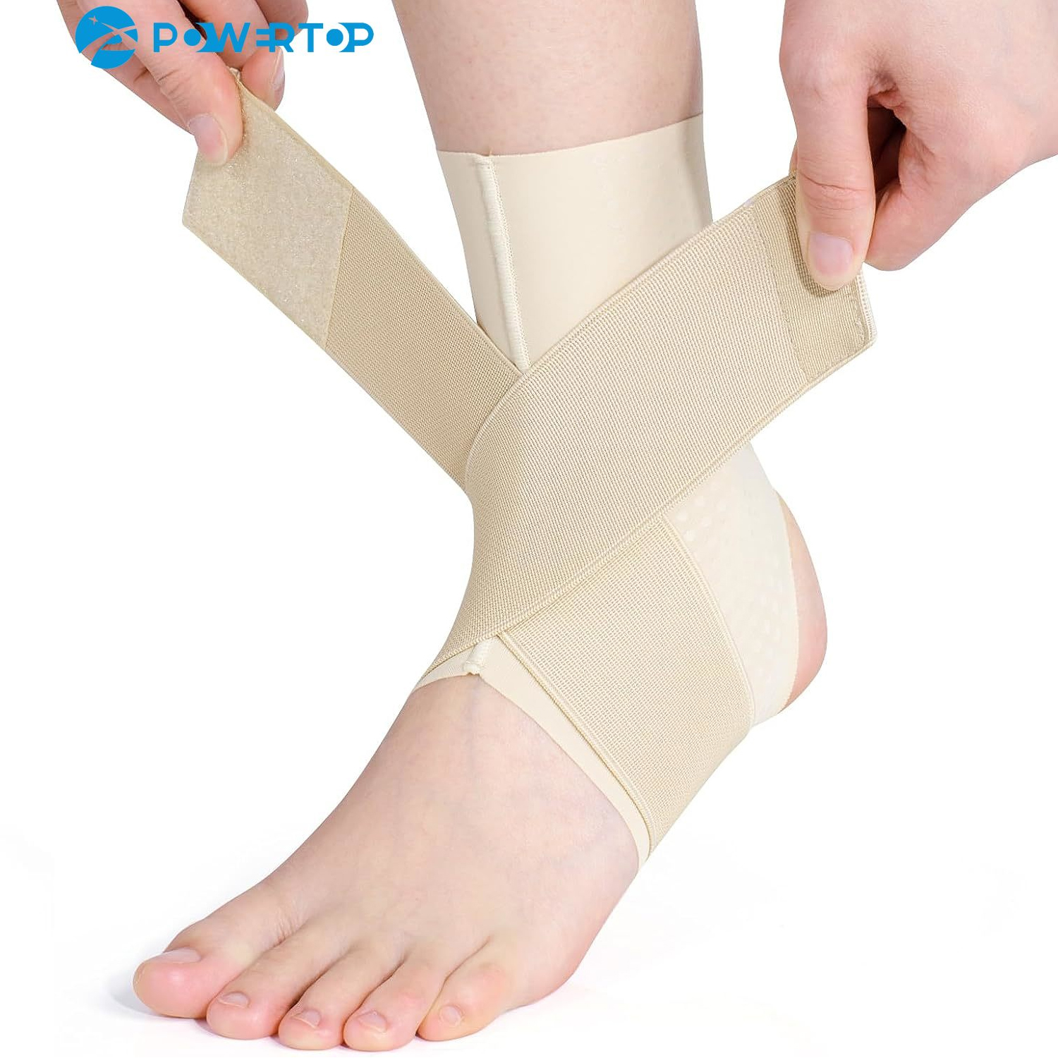 1pcs Ankle Brace,Adjustable Breathable Compression Ankle Support,for Men and Women with Sprained Ankles,Ankle Wrap