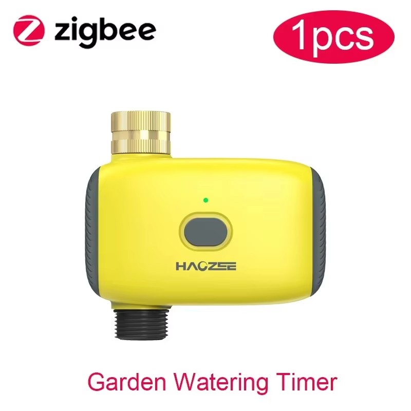 Digital Water Timer Tuya Smart Zigbee Automatic Drip Irrigation Controller Rainwater Sensing Brass Inlet Support Home Assistant