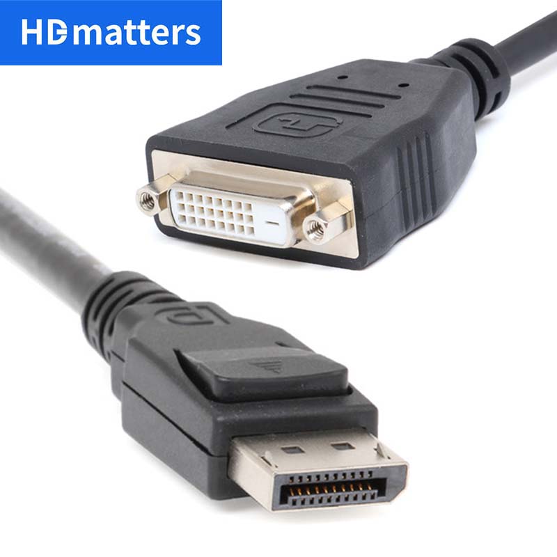 1080P DP to DVI Cable Adapter DisplayPort Display Port to DVI Cable Converter Adapter DP DVI Cable for Nvidia AMD