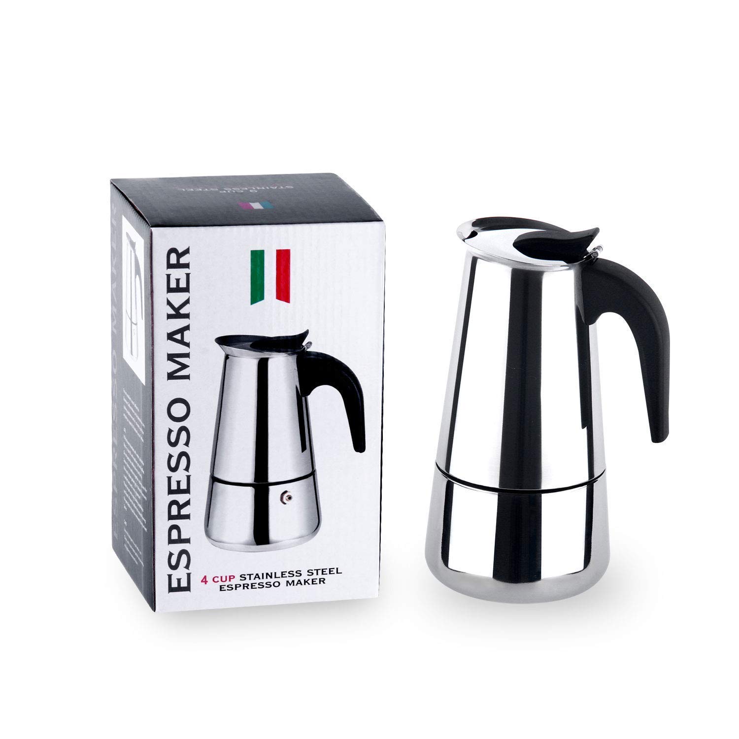 Stainless Steel Moka Pot (6cups-300ml)