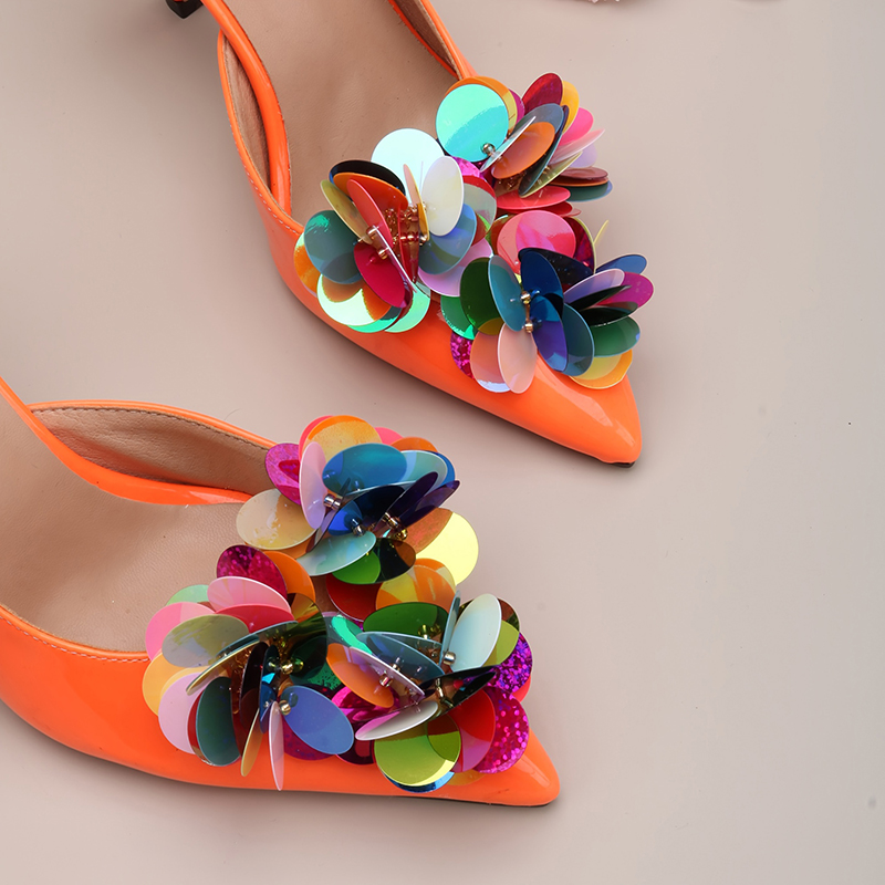 Z. 1Pair Fabric Sequins Acrylic Beaded Flowers Shoes Clip Women Removable High Heels Shoe Buckle Shoe Flower Wedding Shoe Decor