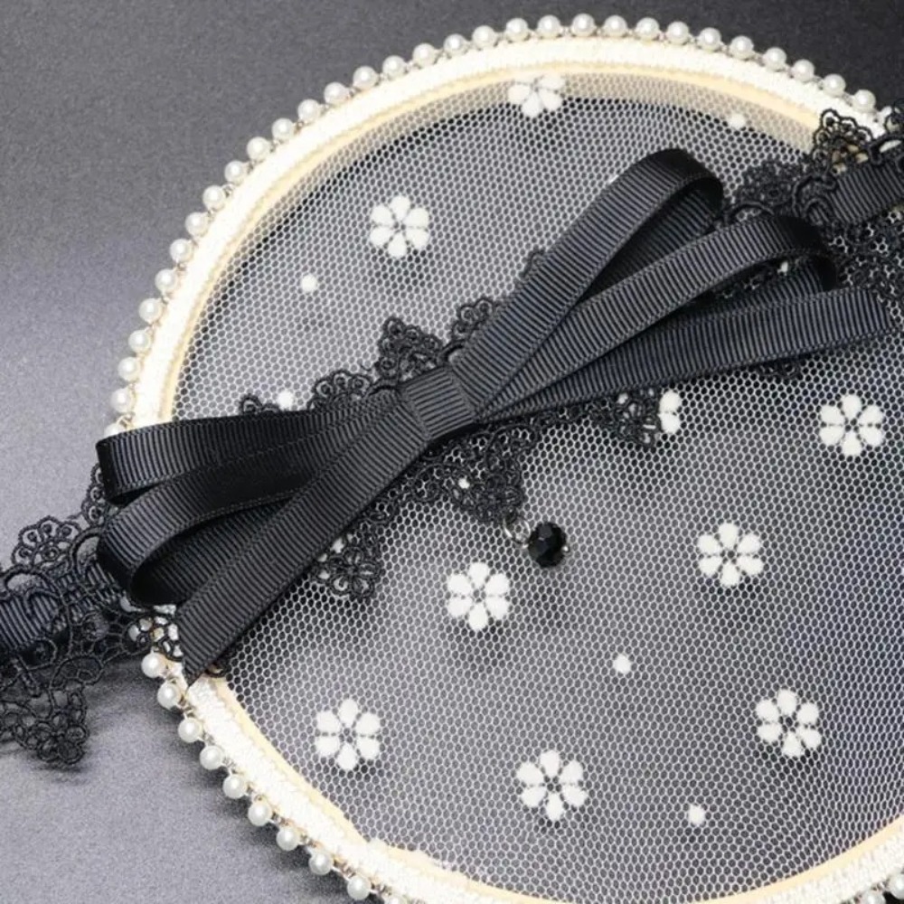 Elegant Black Lace Bowknot Choker Necklace Gothic Collar Vintage Short Chain Fashion Jewelry