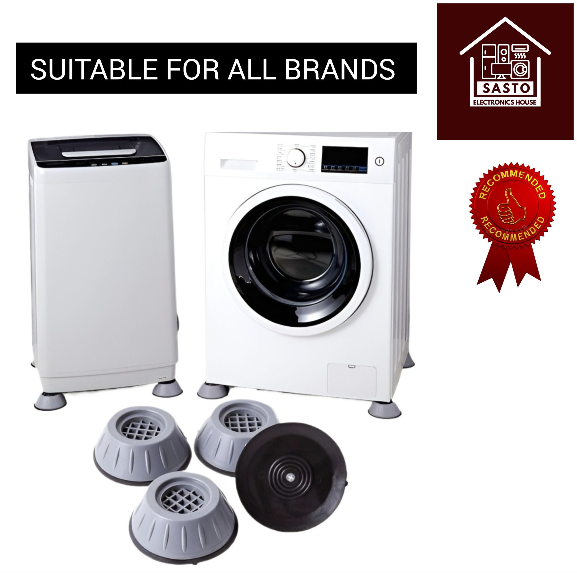 Multipurpose 4PCS/Set Anti-Vibration Shock Pads for Washing Machine/Refrigerator(Heavy quality)