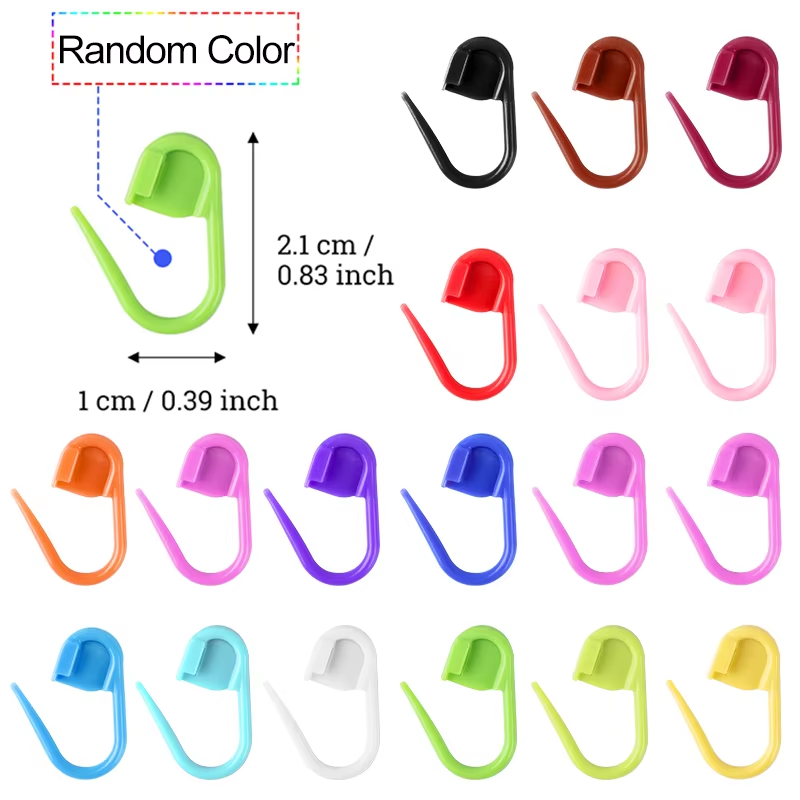 Mix Color Mini Resin Small Clips Pins Plastic Knitting Tools Locking Stitch Markers Crochet Sewing Needle Marking Accessories