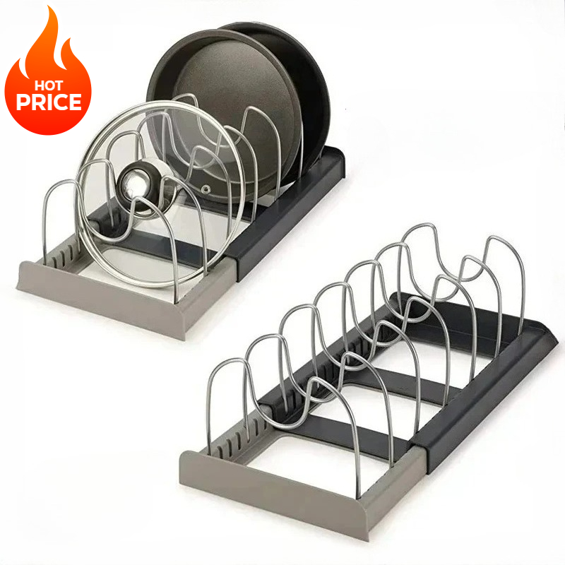 HOT NEW Pot Lid Storage Rack, Suitable for Cabinet Drawers, a Kitchen Organizing Tool Suitable for Storing Cookware.