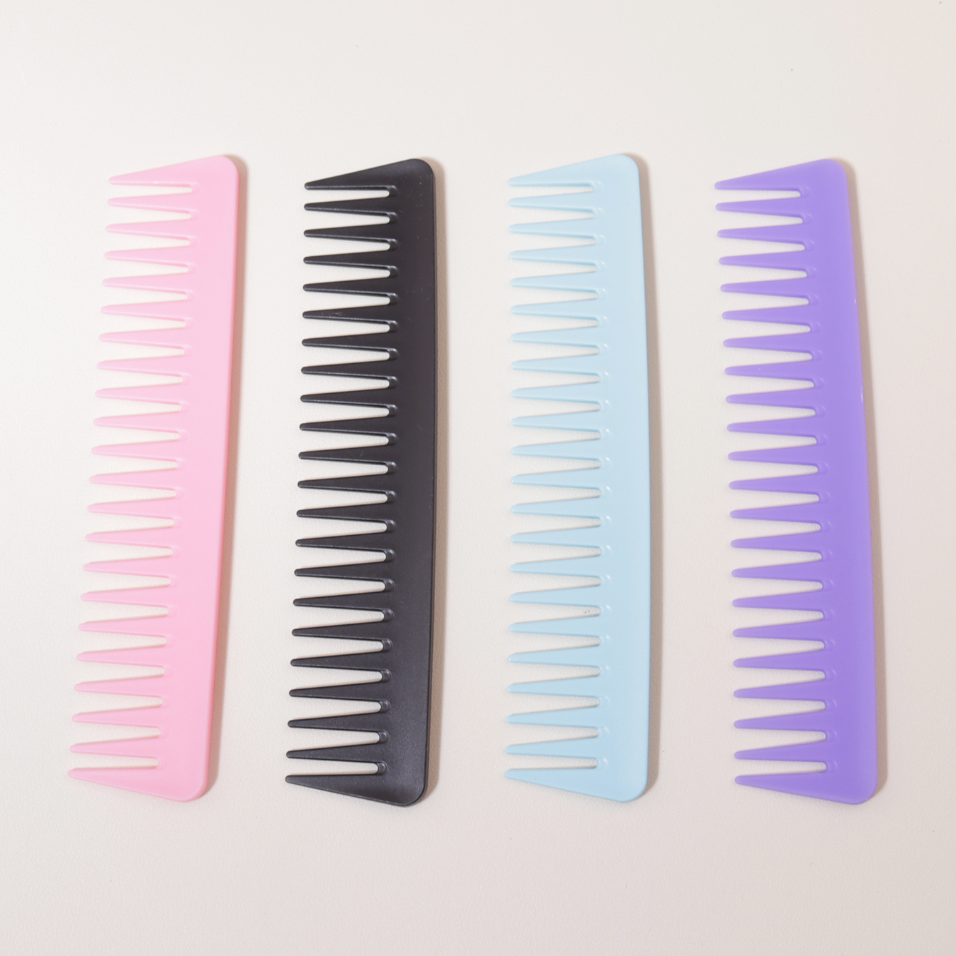 1/4pcs Hair Detangling Comb, Wide Tooth for Curly, Wet Dry Hair, No Handle Comb Styling Shampoo Comb，Special for real hair
