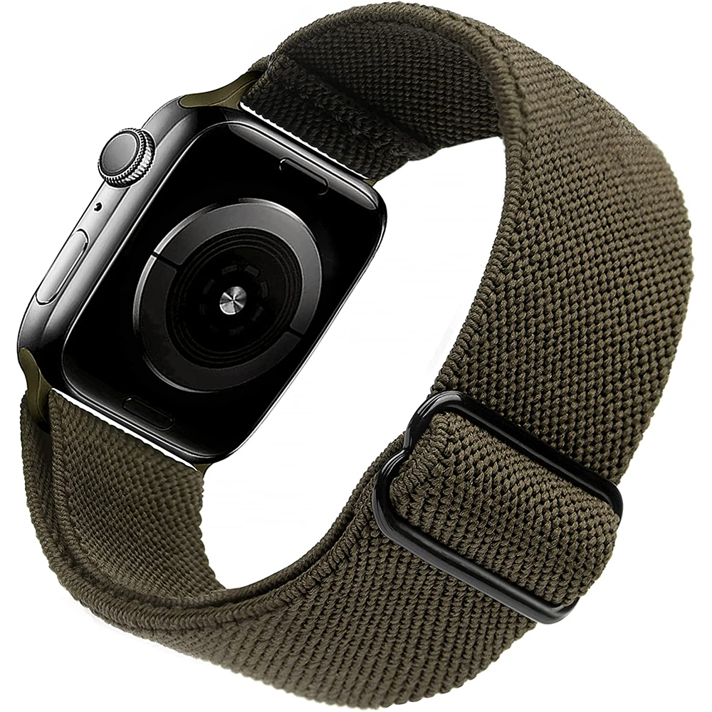 Nylon Strap for Watch Band 7 8 9 45mm 41mm Adjustable Elastic Breathable Bracelet iWatch Ultra 49mm 6 SE 5 44mm 40mm 42mm