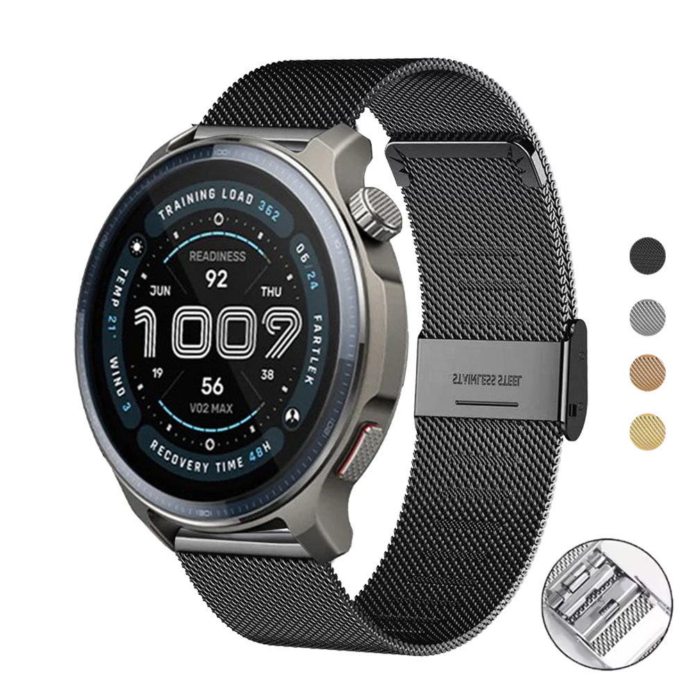 20mm 22mm Strap for Amazfit Balance GTR 3 Pro/4/2 GTS 2e/3/4 mini milanese loop metal watch bracelet correa amazfit bip Band