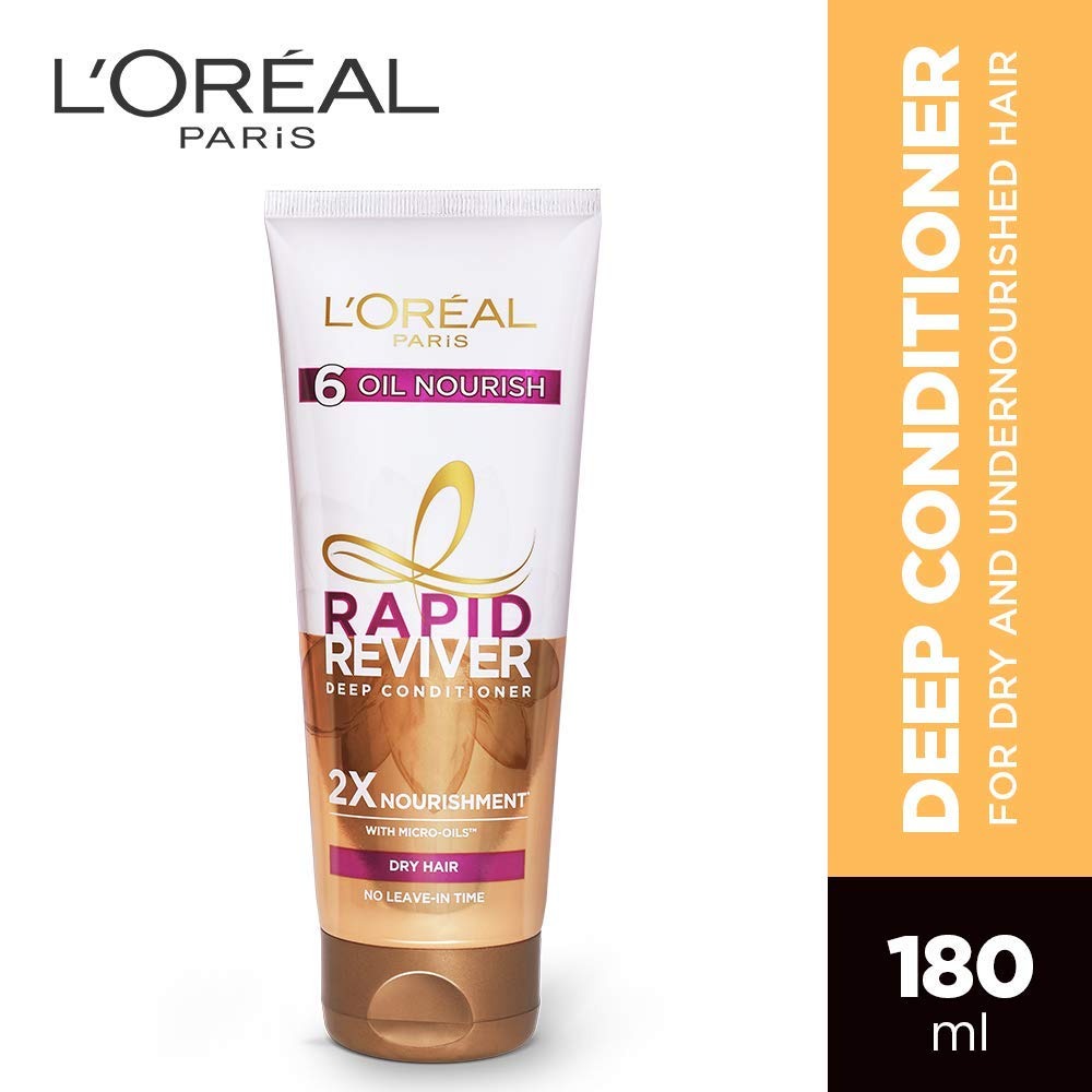 Loreal Paris Rapid Reviver 6 Oil Nourish Deep Conditioner, 180ml