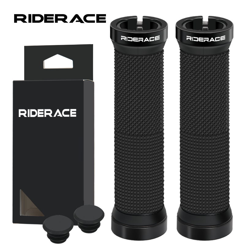 Mountain Bike Grips Bilateral Lock Ergonomic Non-Slip Shockproof Bicycle Handlebar Cover For BMX Cycling Accessories