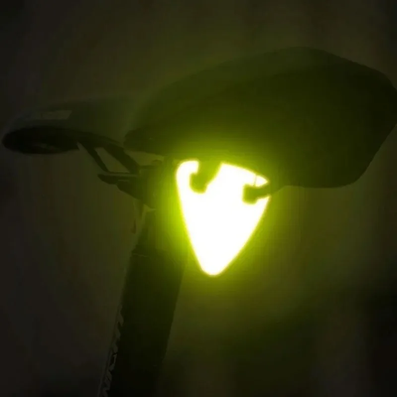 Mountain Bike and Bicycle Riding Safety Warning Pendant, Emergency High-brightness Reflective Taillight Triangular Decoration