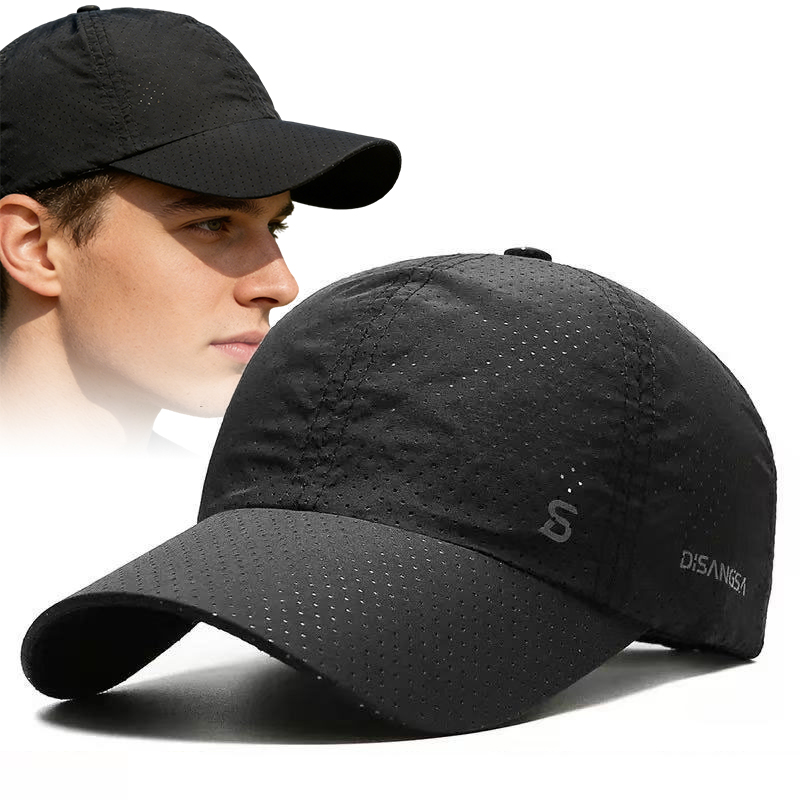 Men's and women's quick drying hats, summer outdoor sun protection and shading thin baseball caps, breathable sun duckbill caps