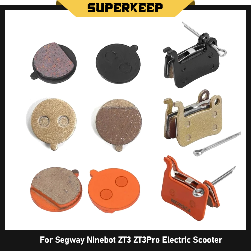 Brake Pad For Segway Ninebot ZT3 / ZT3 Pro E-Scooter Repair Parts Front Rear Whell Disc Brake Semi Full Metal Pads