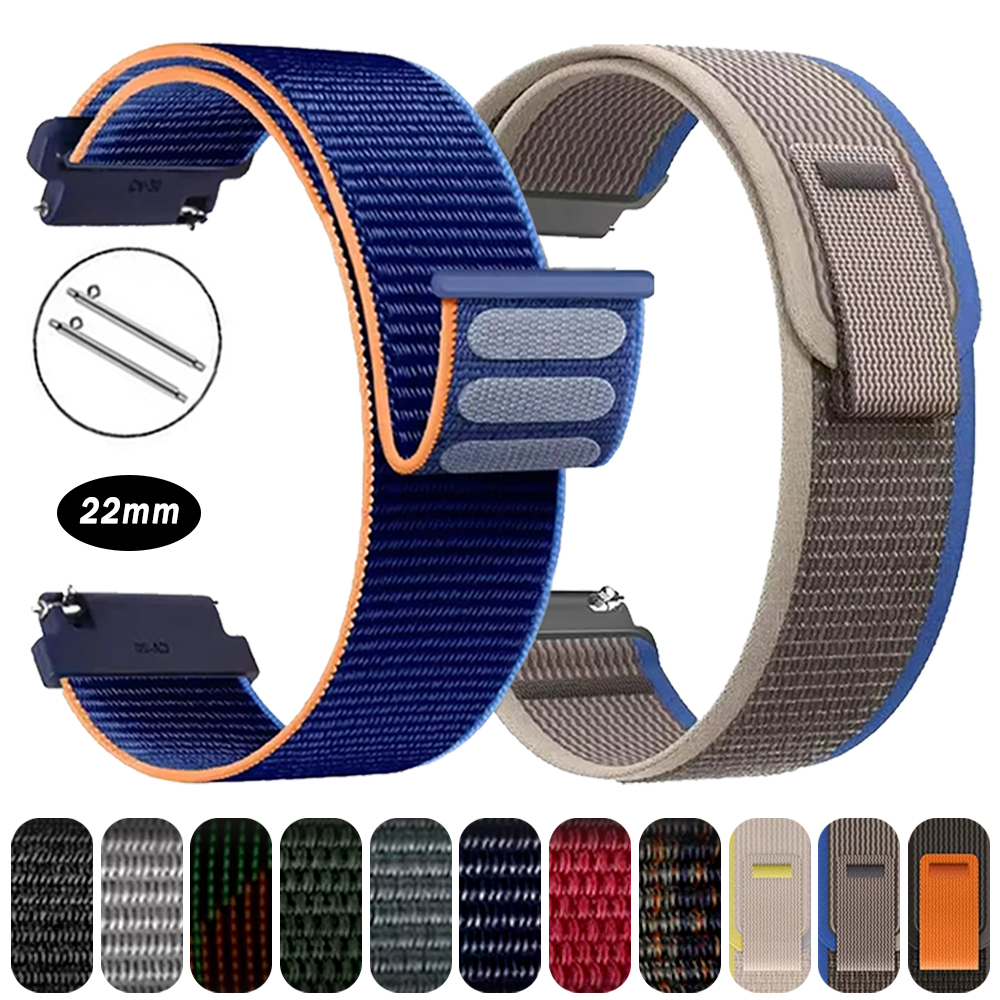 Nylon Loop Strap For Watch 5 S5 S4 S3 S2 S1 Pro S1 Active Band 22mm Sport Bracelet For Watch 2Pro/Mi watch Color 2