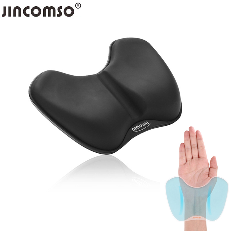 Jincomso Wrist Rest Mouse Pad Gaming 3D Silicon Gel Mousepad Mat Healthy Ergonomic Support for Keyboard Office
