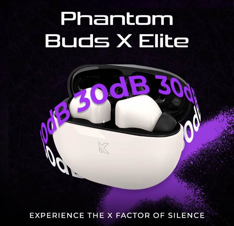Kick Phantom Buds X Elite | Up to 30dB Pro ANC | Quad Mic AI ENC | Kick Signature Sound with 10mm Drivers | 50ms Low Latency | 50H Playtime | Spark Charge: 10min = 120min | BT 5.4 | IPX4 Splash Resistant