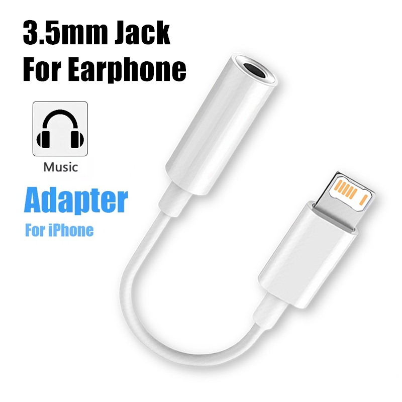 3.5 mm Audio Cable For Lighting Headphone Adapter for IPhone 11 12 13 14 Pro Max 12Mini SE 2020 XS XR X