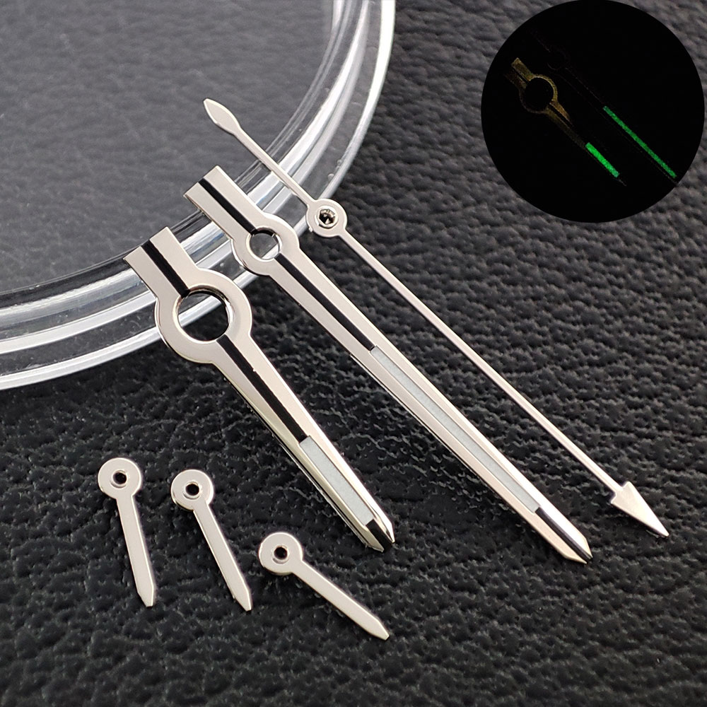 VK63 hands Daytona Watch Hands 8.5*13*13.5mm Luminous Rainbow Hands For VK63 Movement Replacement Parts Watch Accessorie